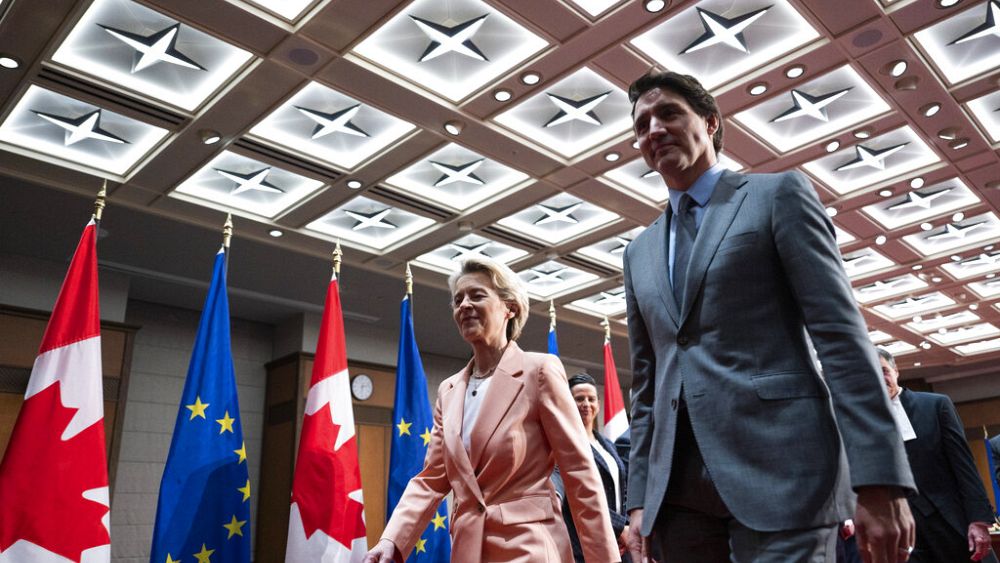 Ursula von der Leyen in Canada for talks on renewable energy and Ukraine aid