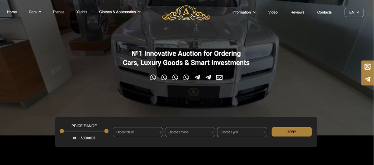№1 Innovative Auction: A Platform Redefining the Way We Buy Cars, Luxury Goods, and Investment Assets