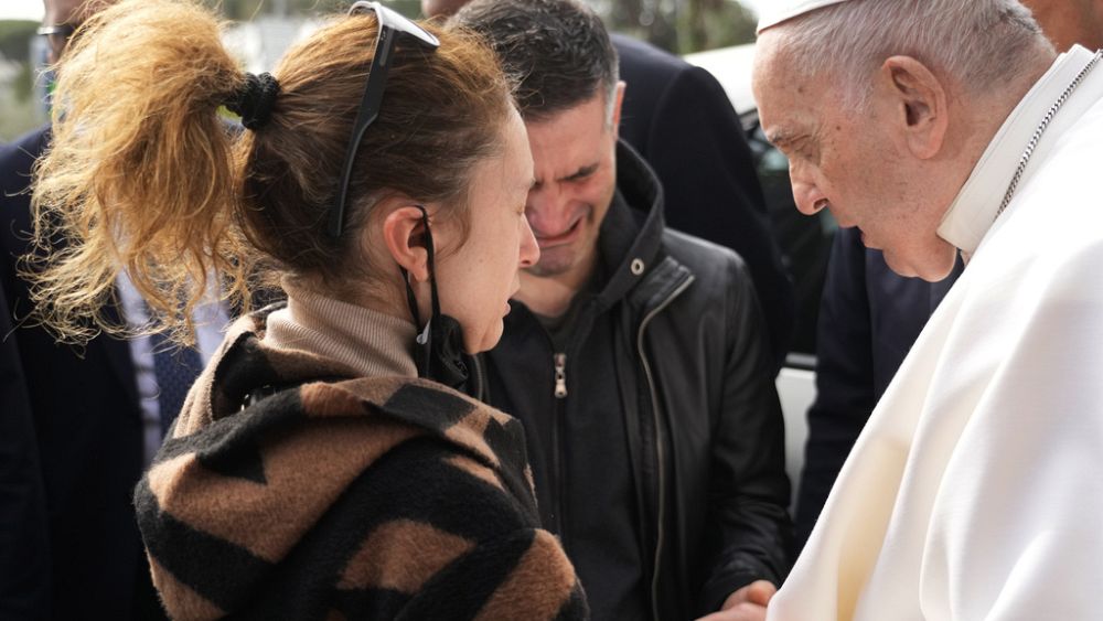 ‘I’m still alive’: Pope Francis jokes as he leaves hospital